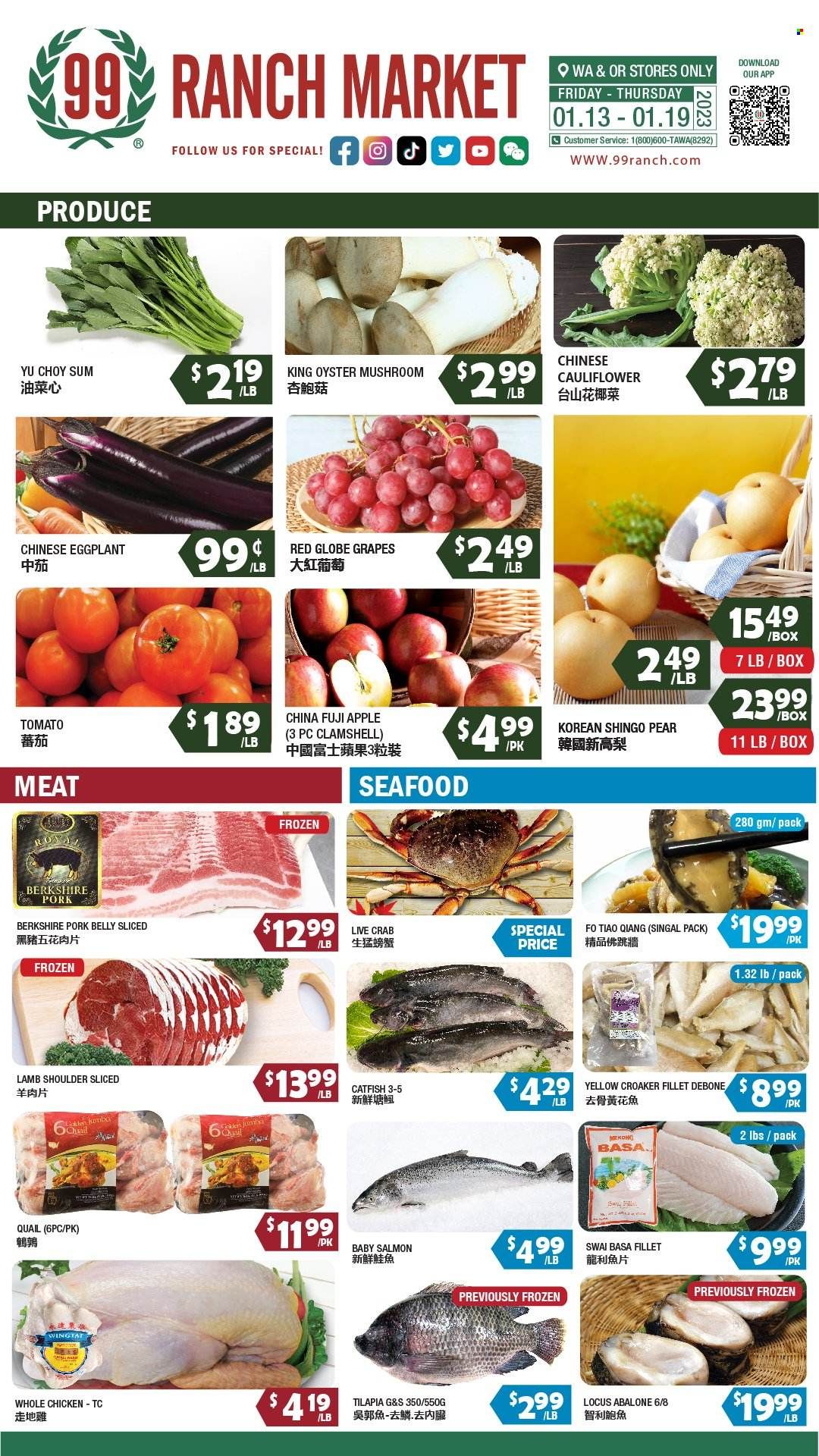 99 Ranch Market Weekly Ad Flyer Specials January 13 to January 19, 2023