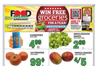 Food Bazaar (CT, NJ, NY) Weekly Ad Flyer Specials January 12 to January 18, 2023