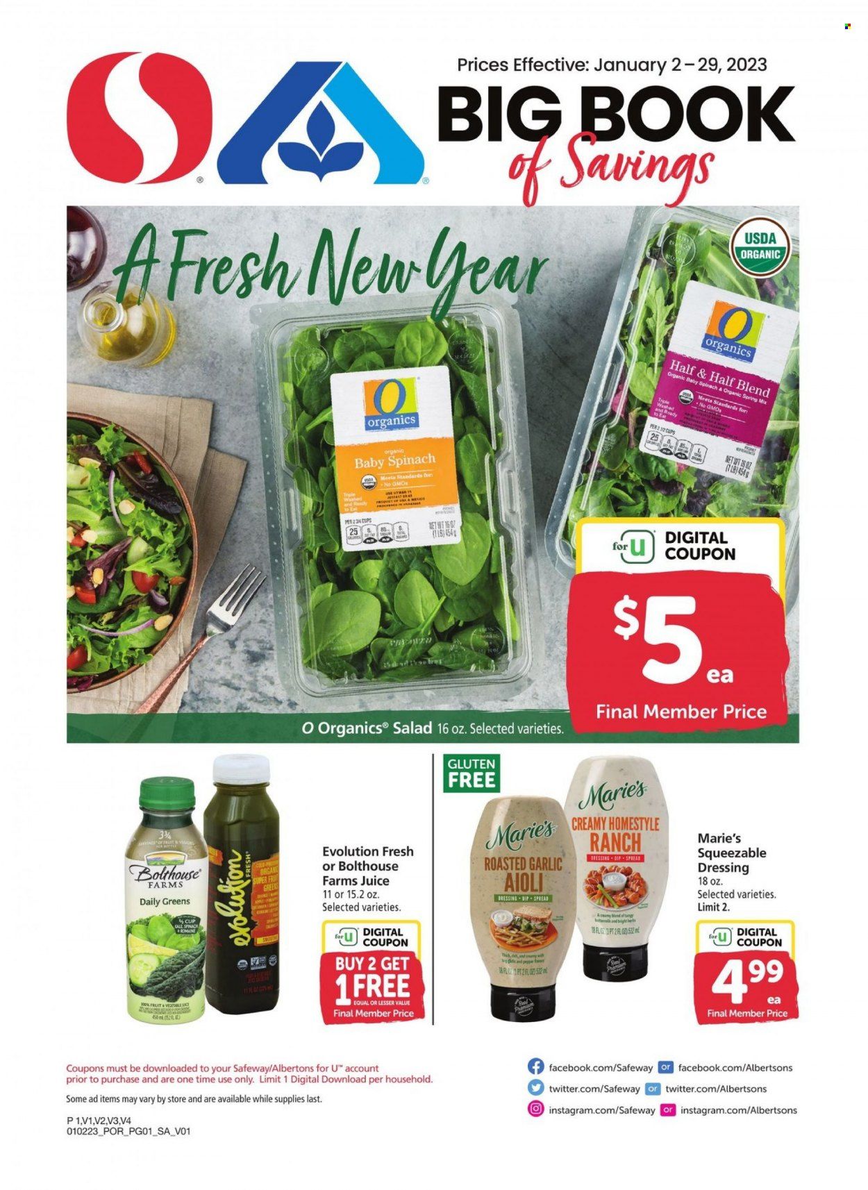 Safeway (OR) Weekly Ad Flyer Specials January 2 to January 29, 2023