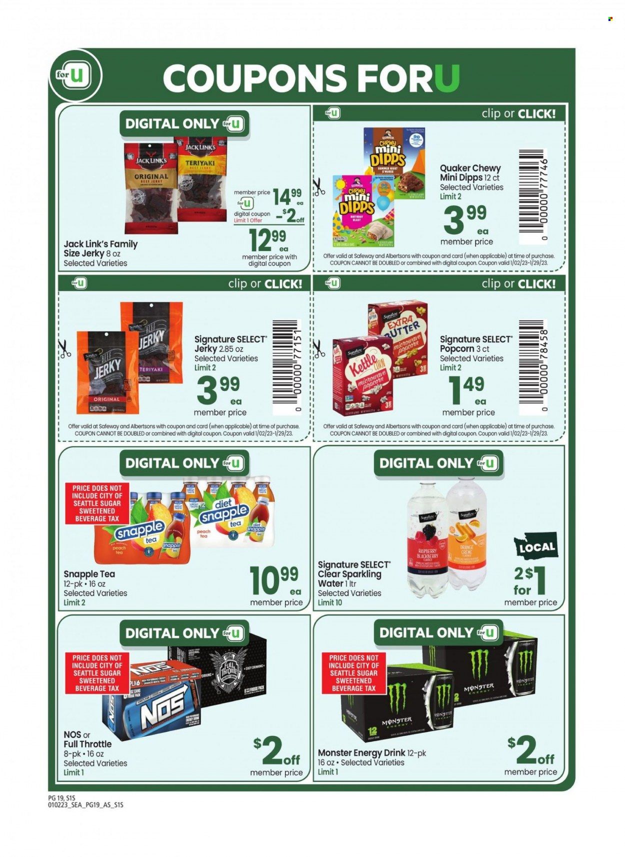 Safeway (WA) Weekly Ad Flyer Specials January 2 to January 29, 2023
