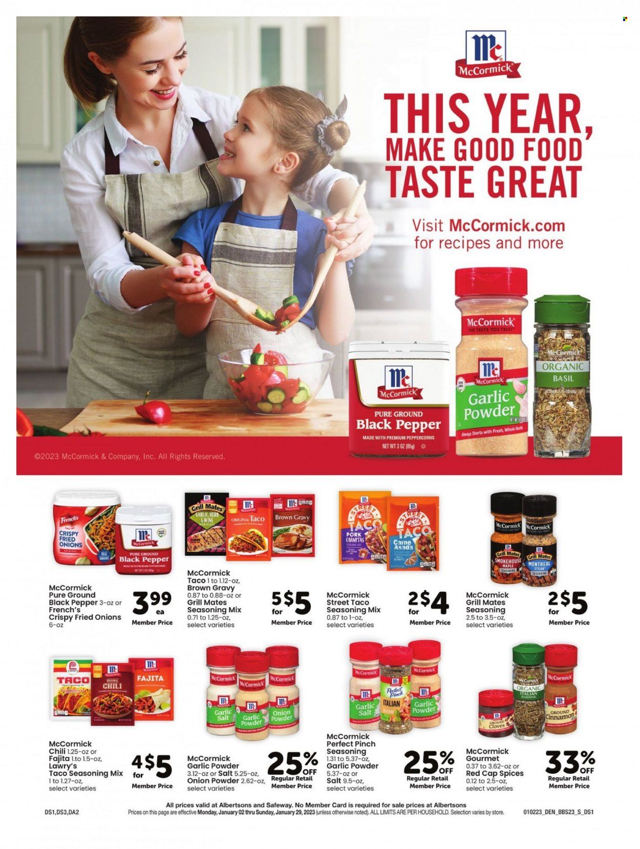 Safeway (SD) Weekly Ad Flyer Specials January 2 to January 29, 2023