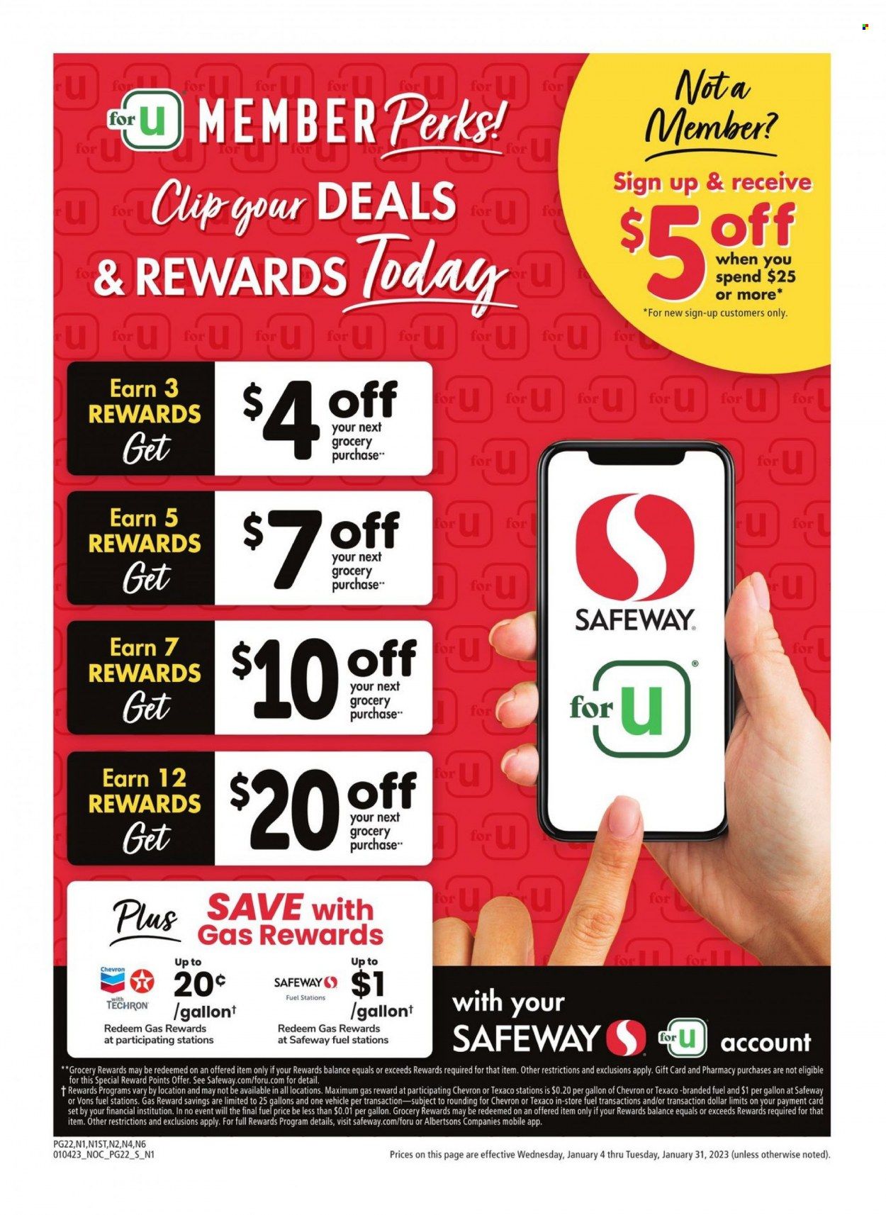 Safeway (CA, HI, OR, WA) Weekly Ad Flyer Specials January 4 to January 31, 2023