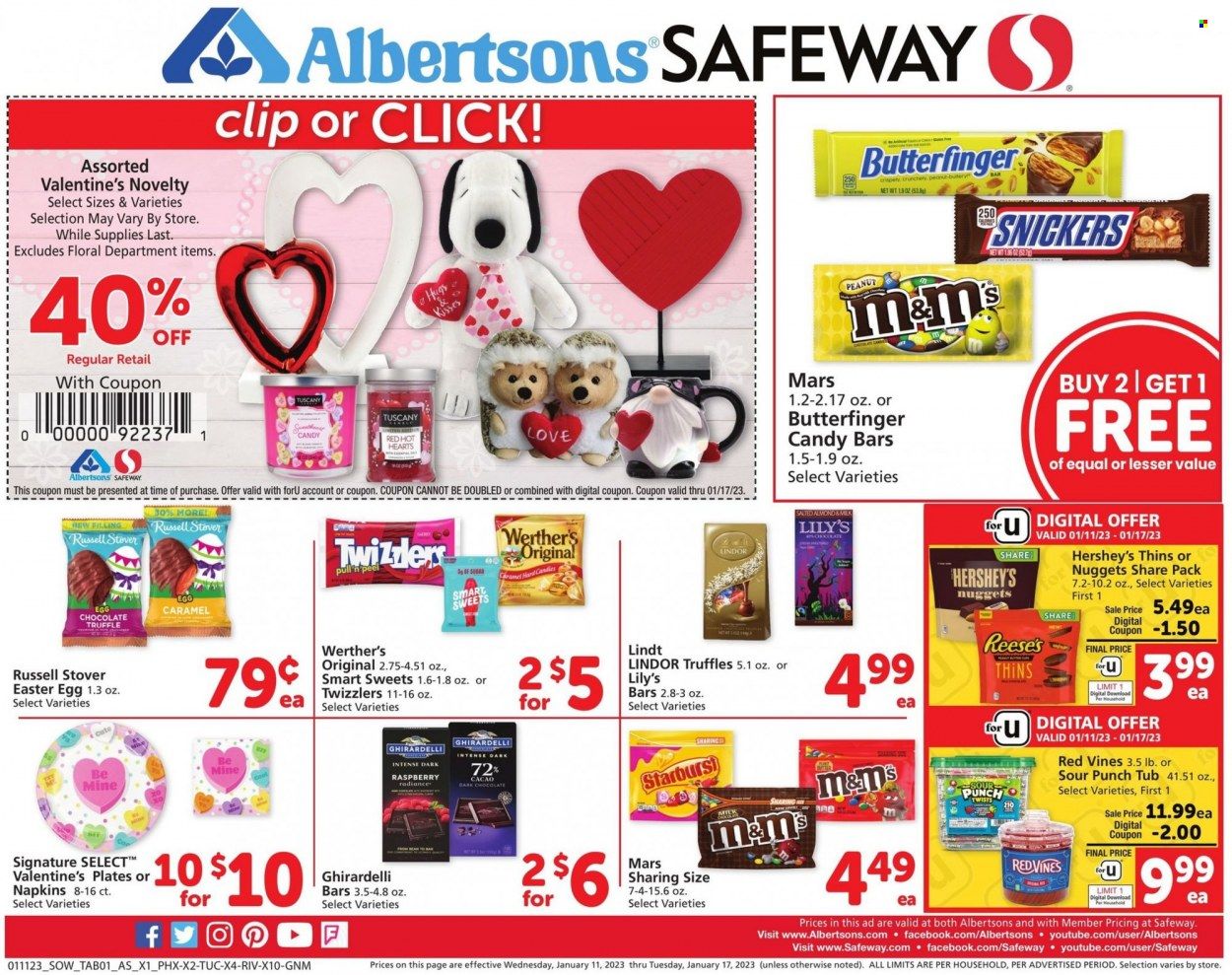 Safeway (AZ, CO, ID, MT, NE, NM) Weekly Ad Flyer Specials January 11 to January 17, 2023