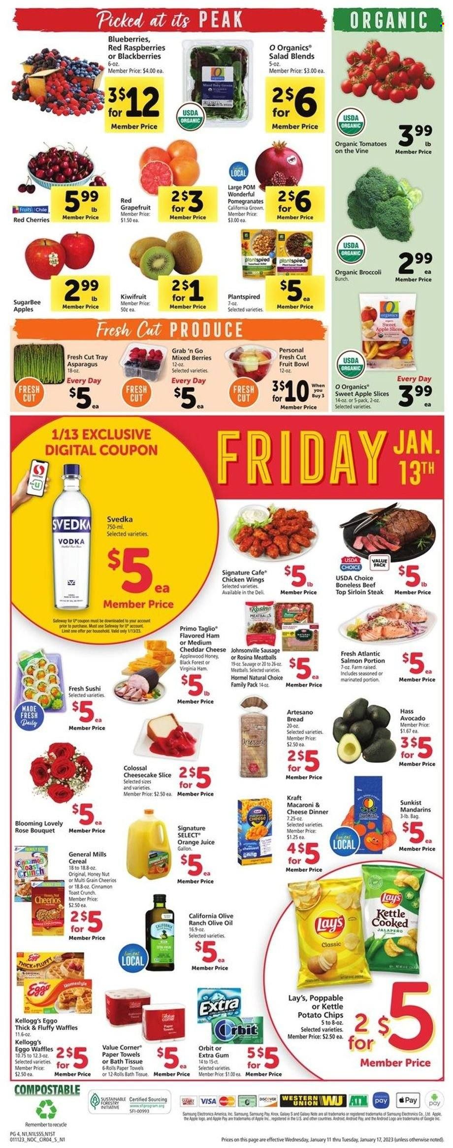Safeway (CA, HI, OR, WA) Weekly Ad Flyer Specials January 11 to January 17, 2023