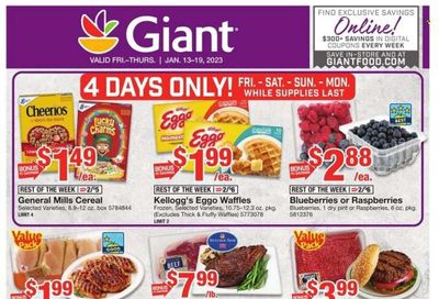 Giant Food (DE, MD, VA) Weekly Ad Flyer Specials January 13 to January 19, 2023