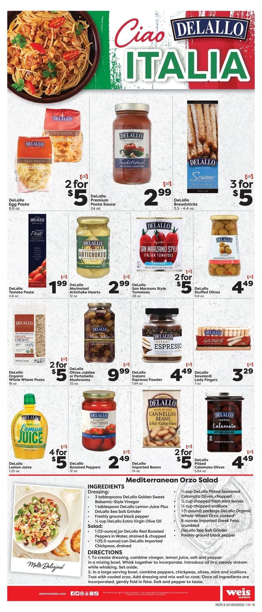 Weis (MD, NY, PA) Weekly Ad Flyer Specials January 5 to February 1, 2023