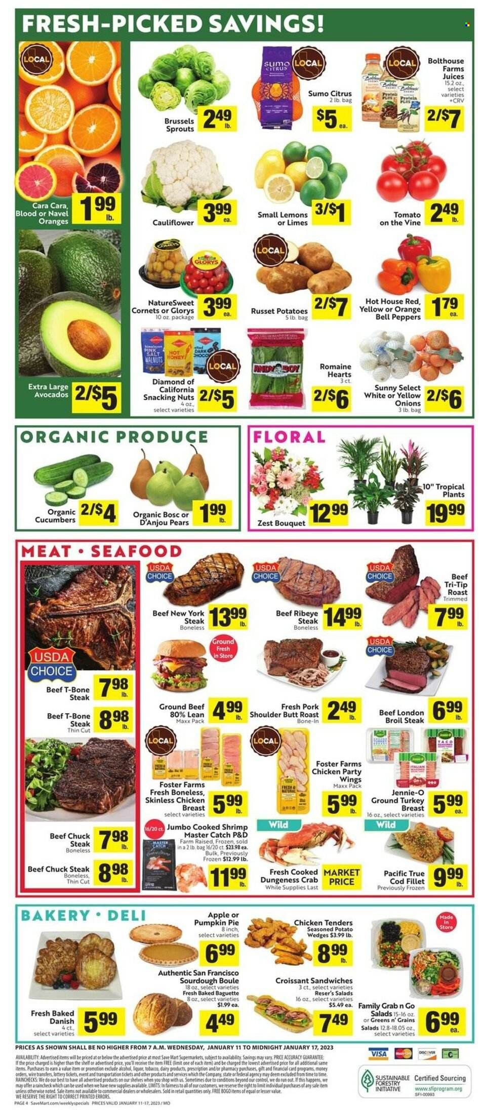 Save Mart (CA, NV) Weekly Ad Flyer Specials January 11 to January 17, 2023
