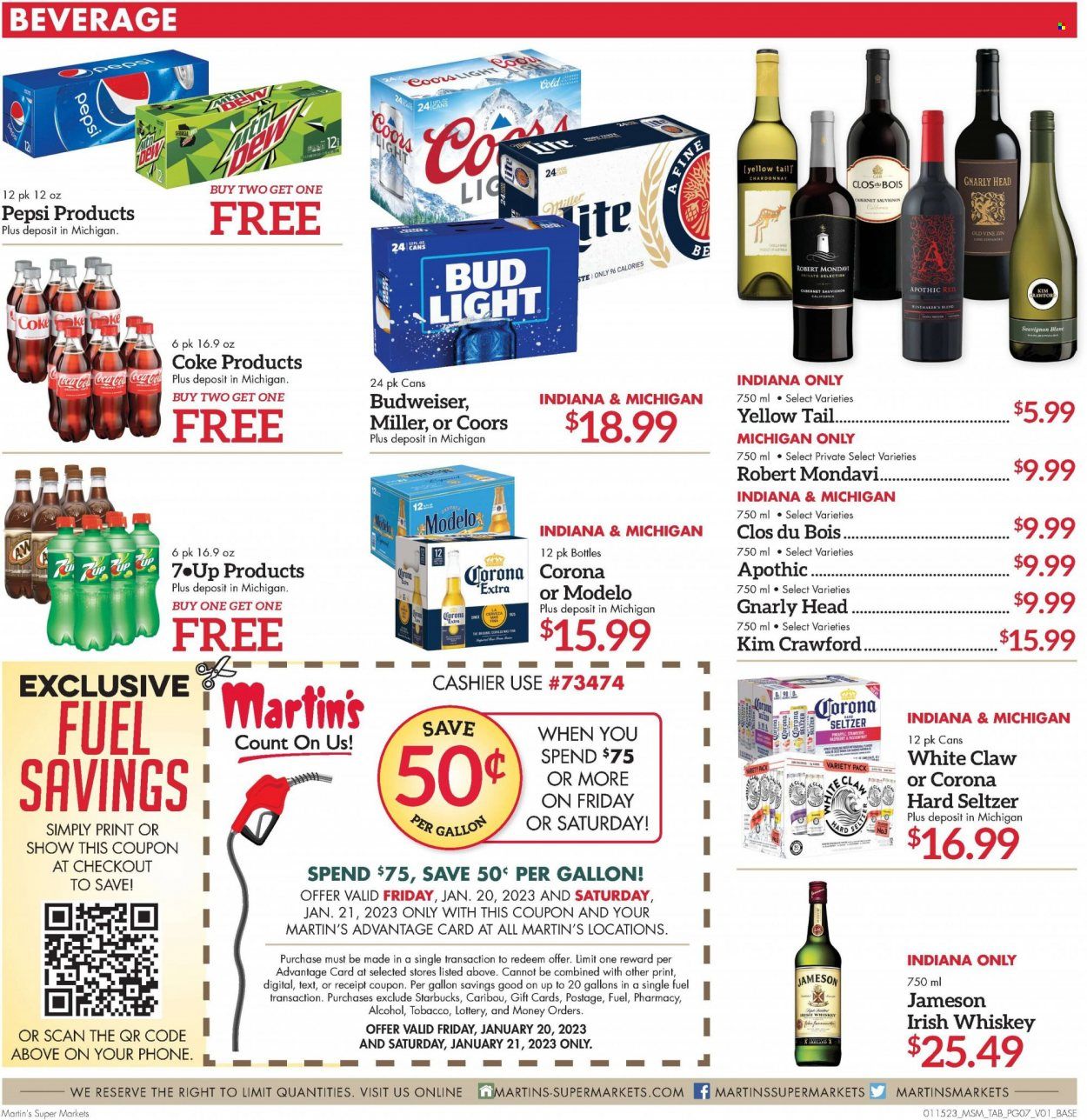 Martin’s (IN, MI) Weekly Ad Flyer Specials January 15 to January 21, 2023