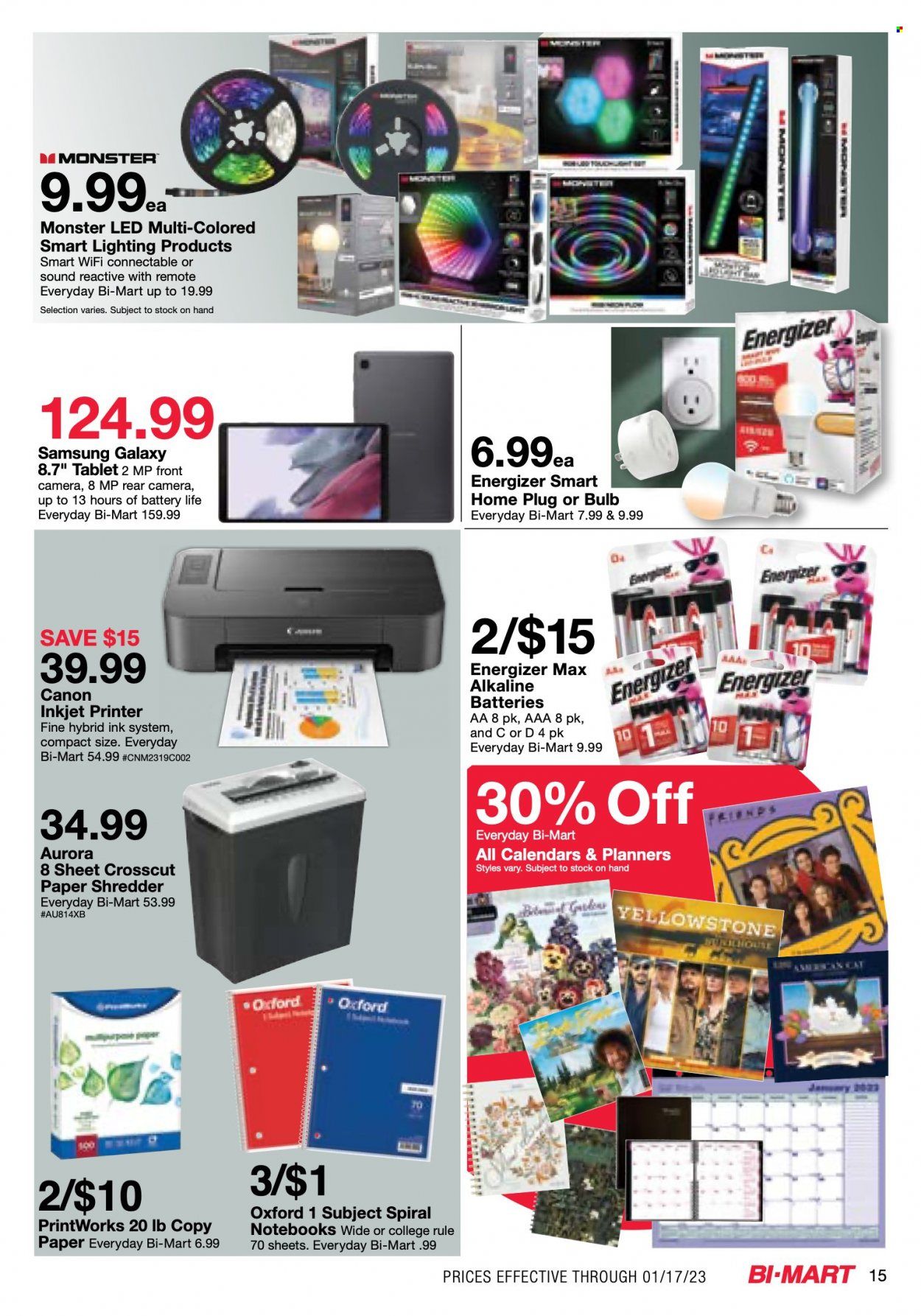 Bi-Mart (ID, OR, WA) Weekly Ad Flyer Specials January 3 to January 17, 2023