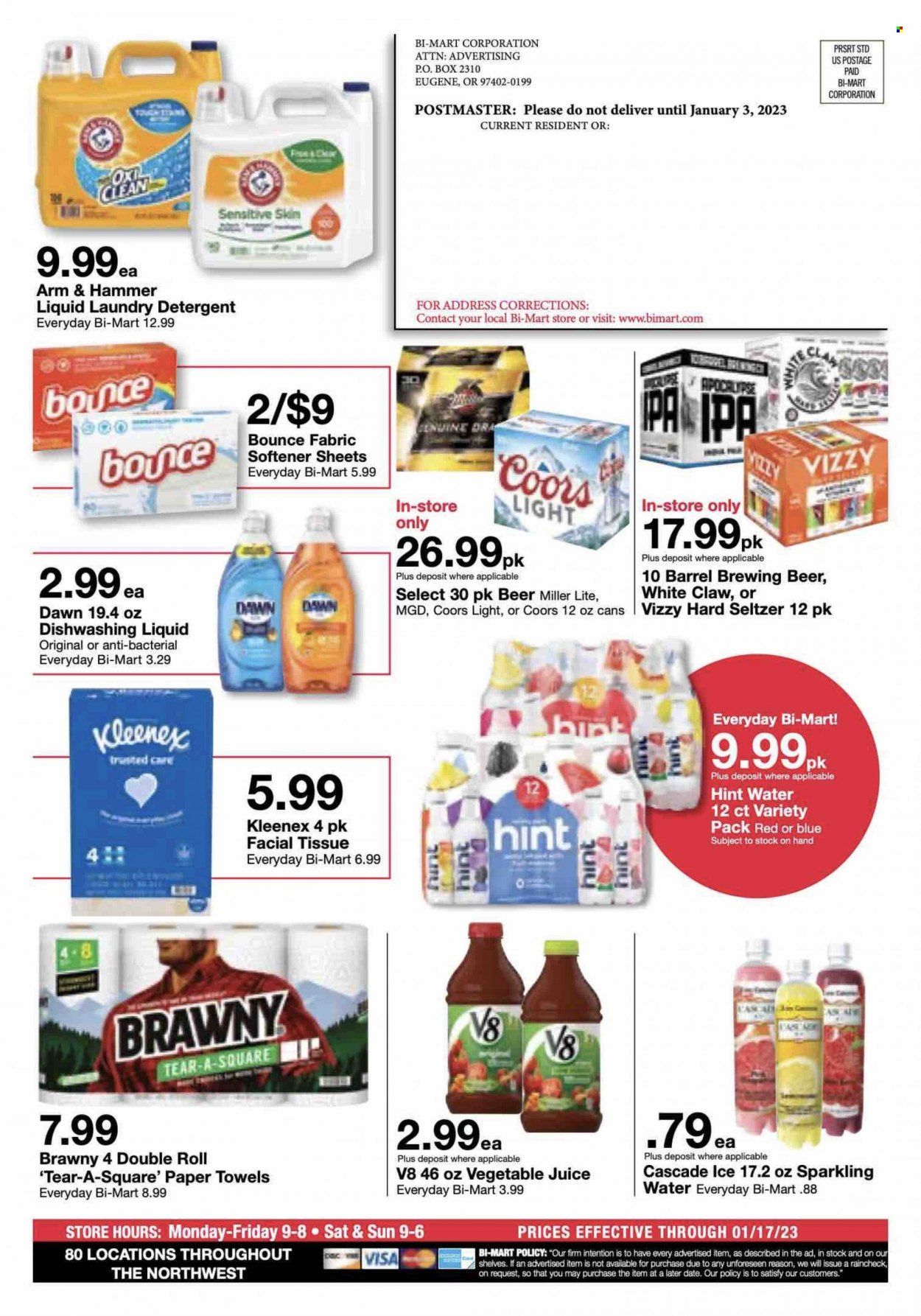 Bi-Mart (ID, OR, WA) Weekly Ad Flyer Specials January 3 to January 17, 2023