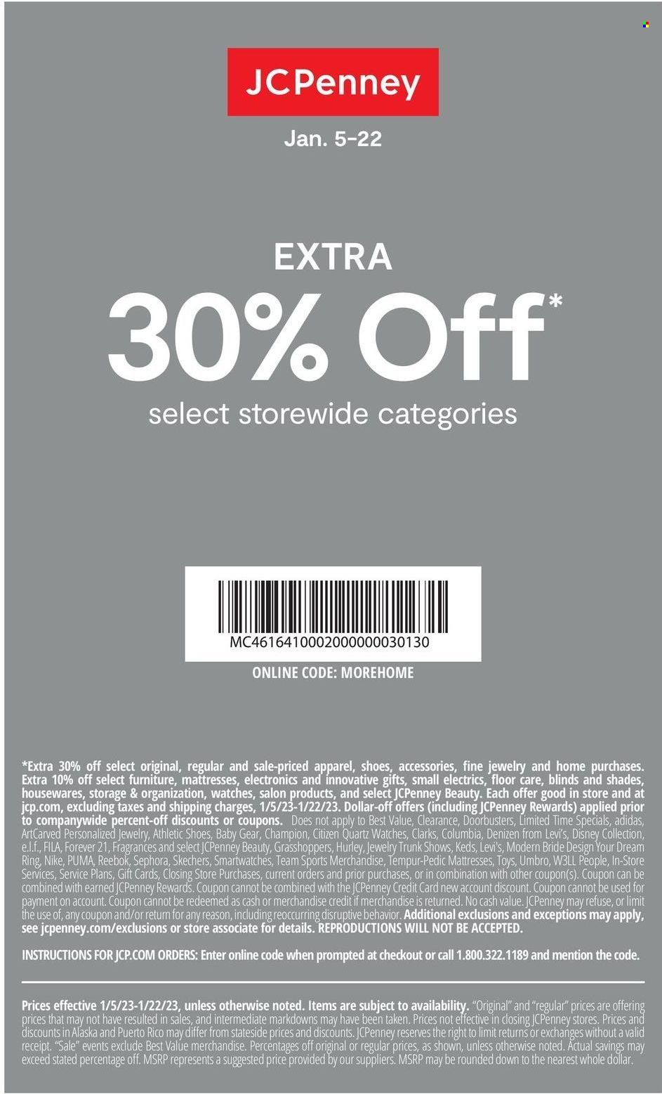 JCPenney Weekly Ad Flyer Specials January 5 to January 22, 2023