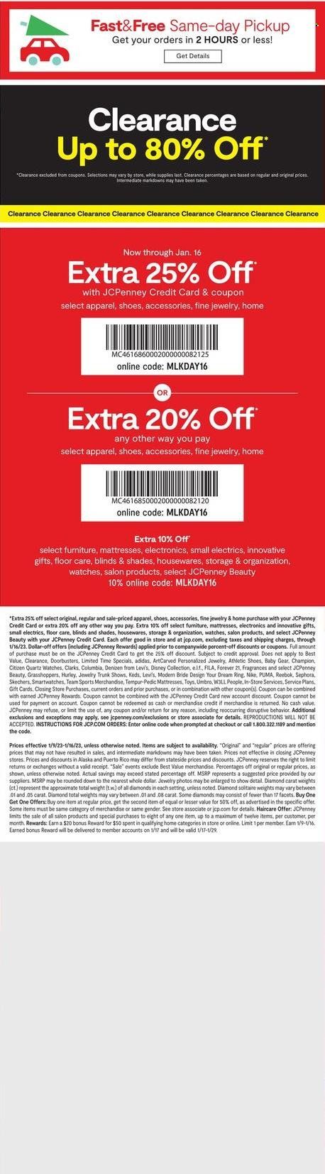 JCPenney Weekly Ad Flyer Specials January 9 to January 22, 2023