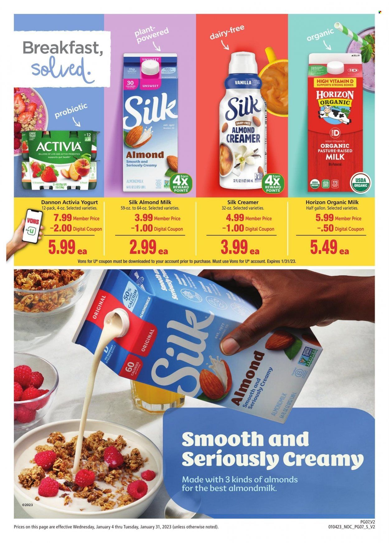 Vons (CA) Weekly Ad Flyer Specials January 4 to January 31, 2023