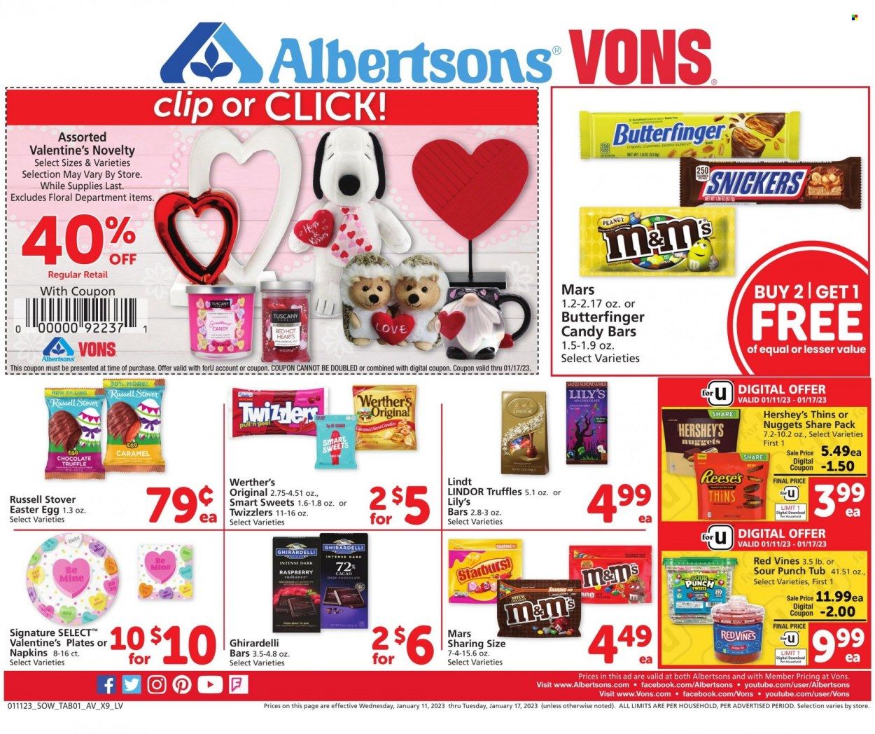 Vons (NV) Weekly Ad Flyer Specials January 11 to January 17, 2023