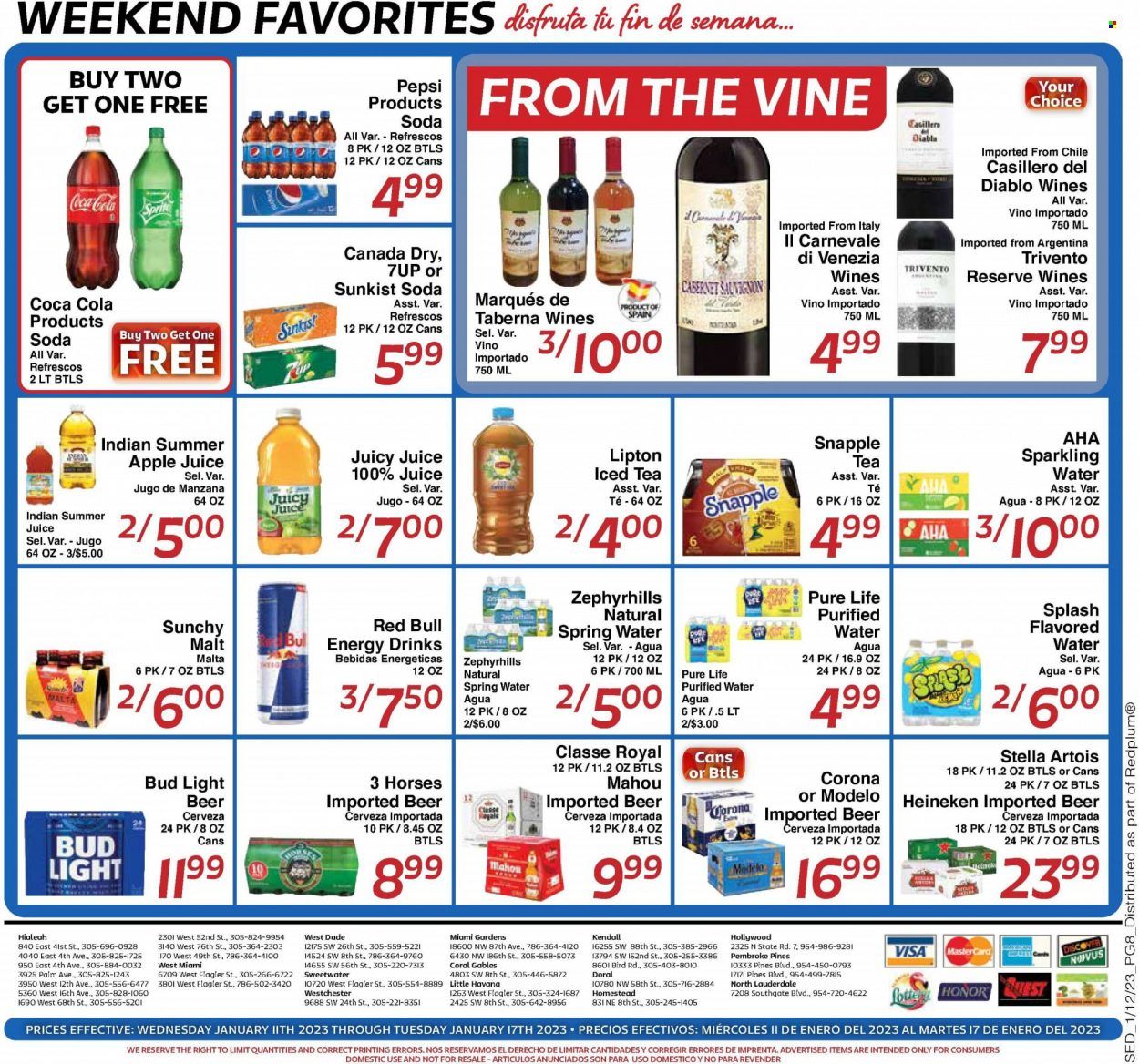 Sedano's (FL) Weekly Ad Flyer Specials January 11 to January 17, 2023