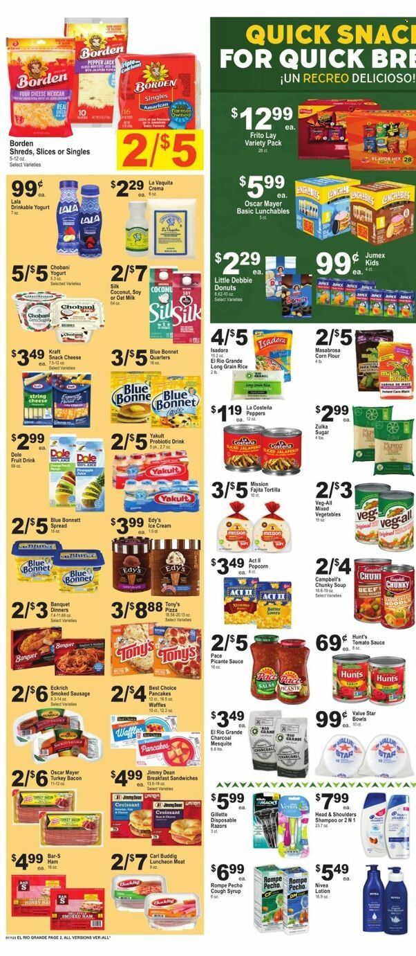 El Rio Grande (TX) Weekly Ad Flyer Specials January 11 to January 17, 2023