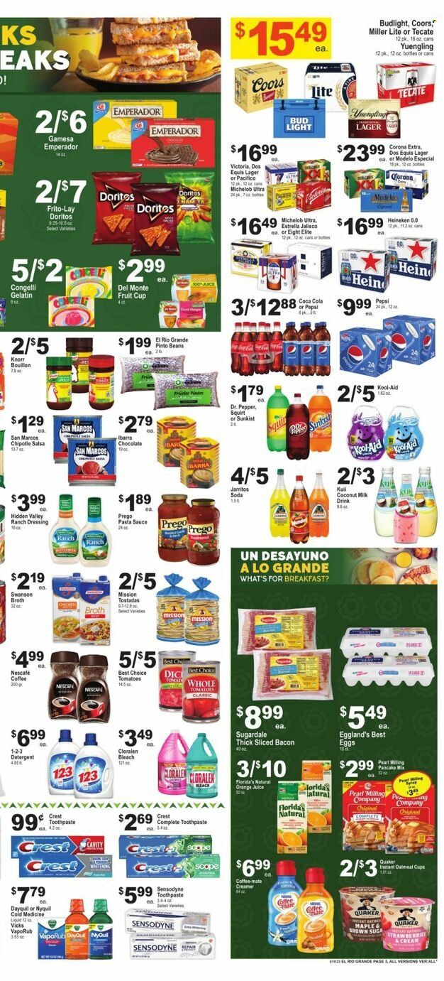 El Rio Grande (TX) Weekly Ad Flyer Specials January 11 to January 17, 2023