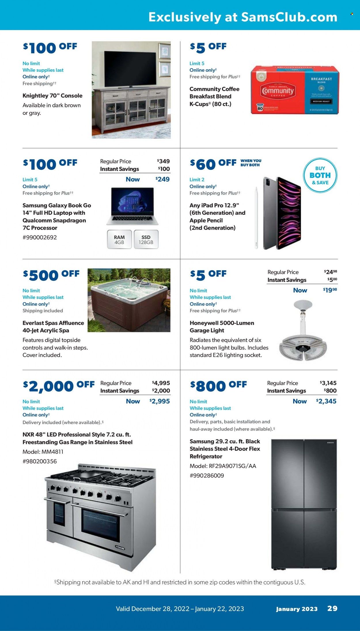 Sam's Club Weekly Ad Flyer Specials December 28 to January 22, 2023