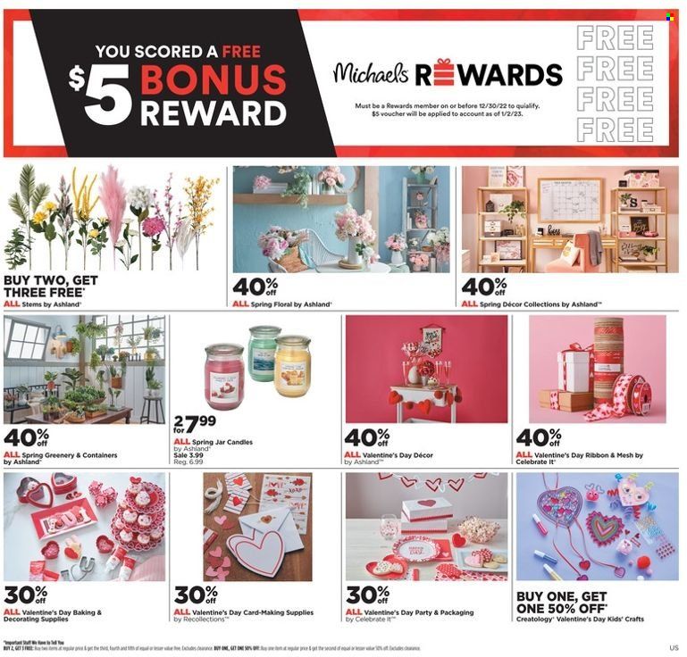 Michaels Weekly Ad Flyer Specials January 15 to January 21, 2023
