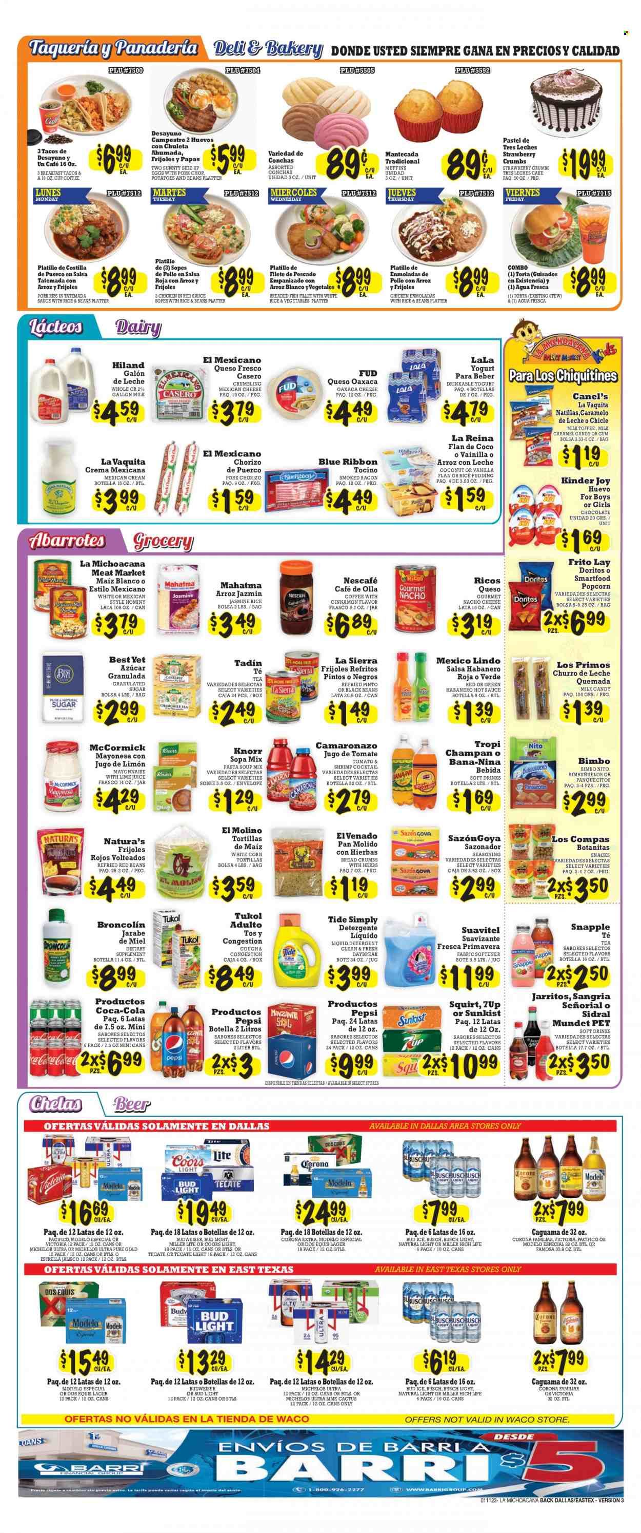 La Michoacana Meat Market (TX) Weekly Ad Flyer Specials January 11 to January 24, 2023