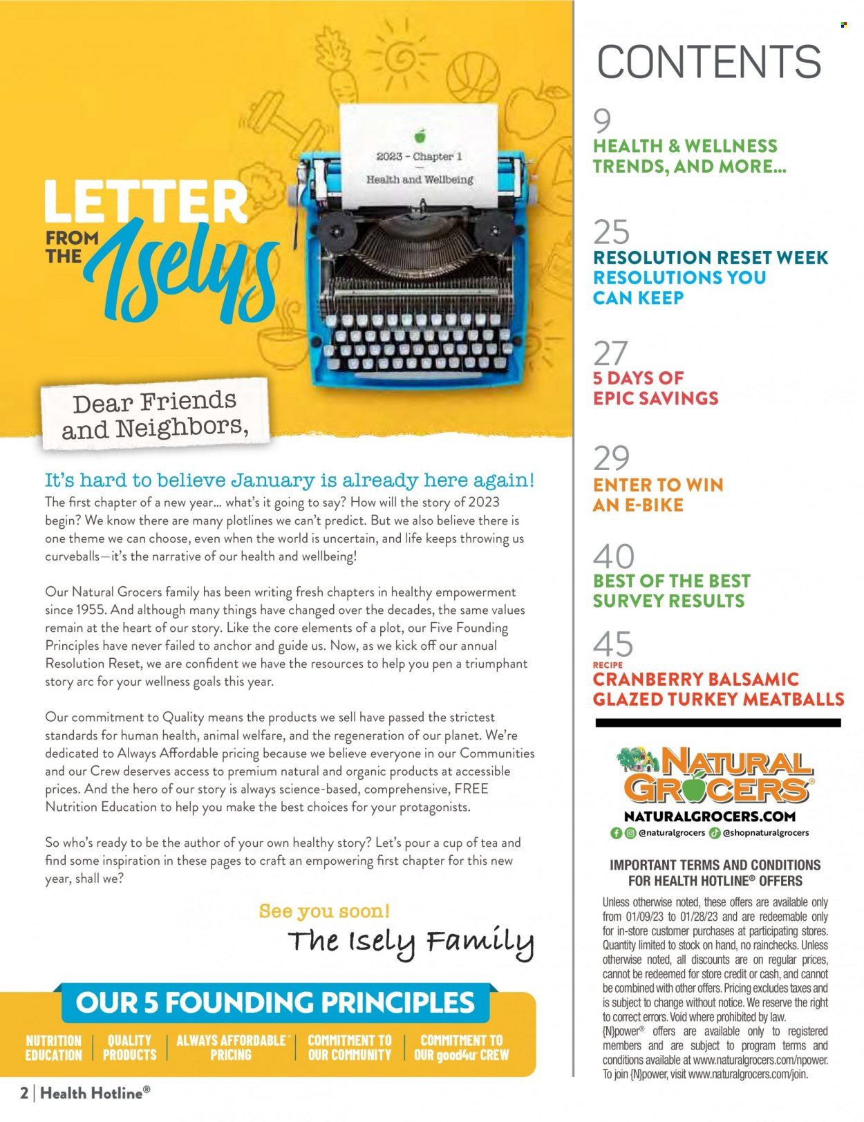 Natural Grocers Weekly Ad Flyer Specials January 9 to January 28, 2023
