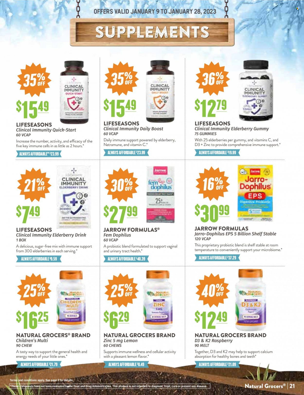 Natural Grocers Weekly Ad Flyer Specials January 9 to January 28, 2023