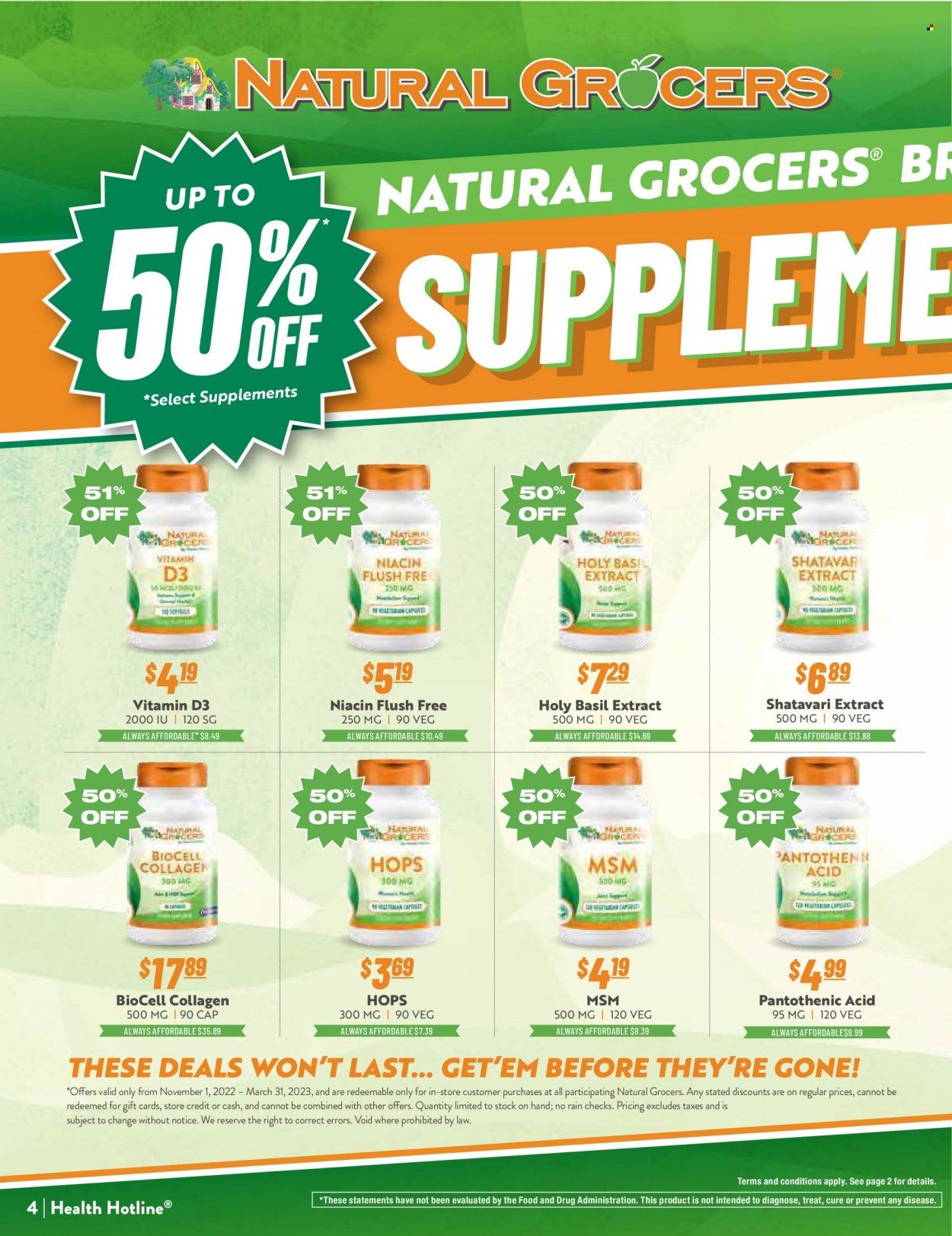 Natural Grocers Weekly Ad Flyer Specials January 9 to January 28, 2023