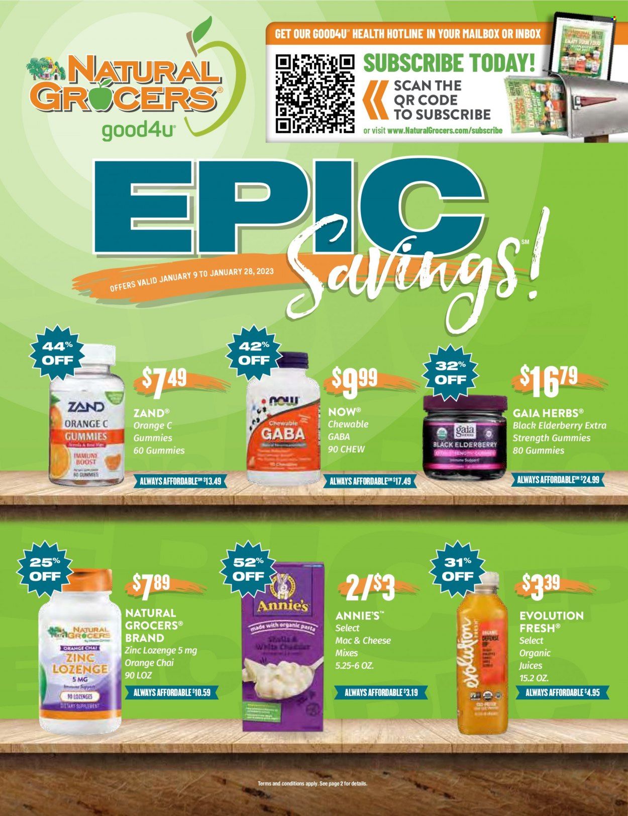 Natural Grocers Weekly Ad Flyer Specials January 9 to January 28, 2023