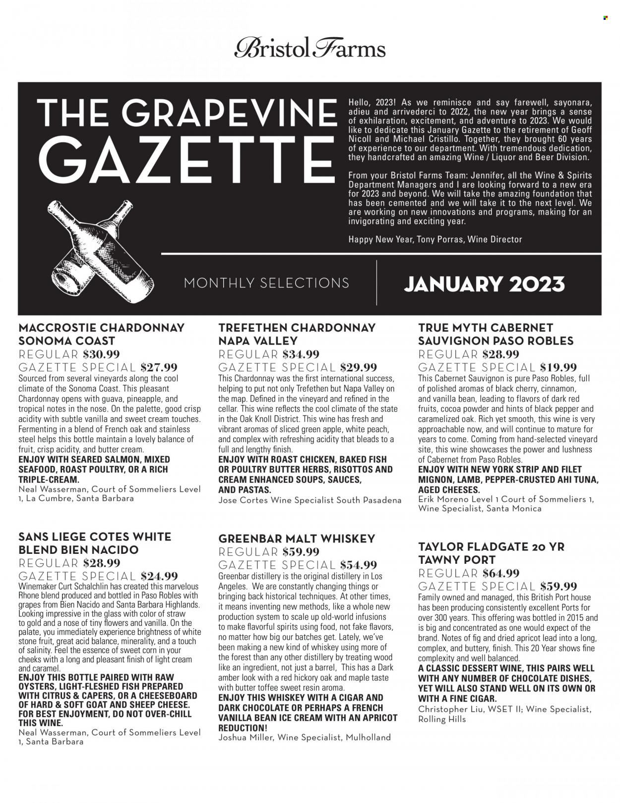 Bristol Farms (CA) Weekly Ad Flyer Specials January 4 to January 31, 2023
