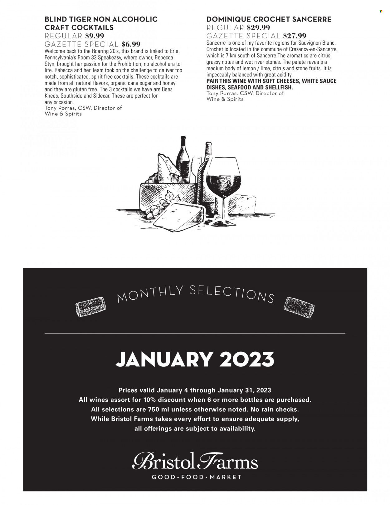 Bristol Farms (CA) Weekly Ad Flyer Specials January 4 to January 31, 2023