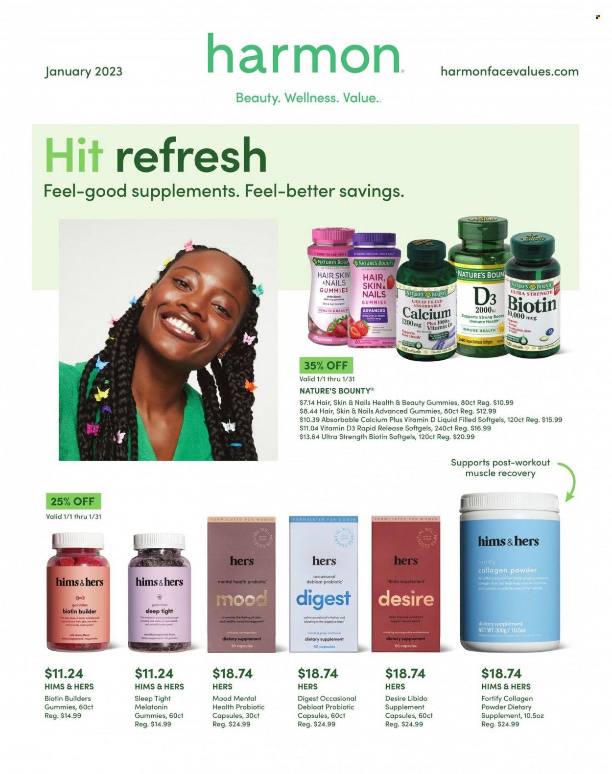 Harmon Face Values (CA, FL, NJ, NV, NY) Weekly Ad Flyer Specials January 1 to January 31, 2023