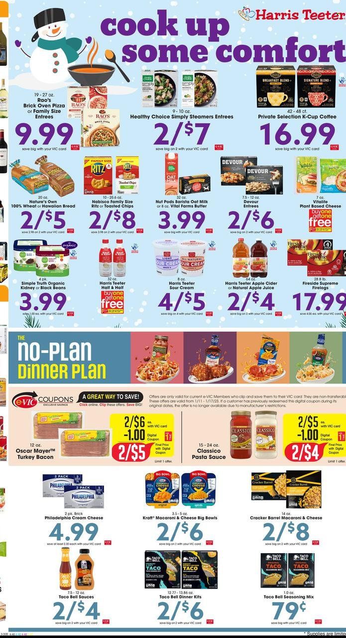 Harris Teeter Weekly Ad Flyer Specials January 11 to January 17, 2023