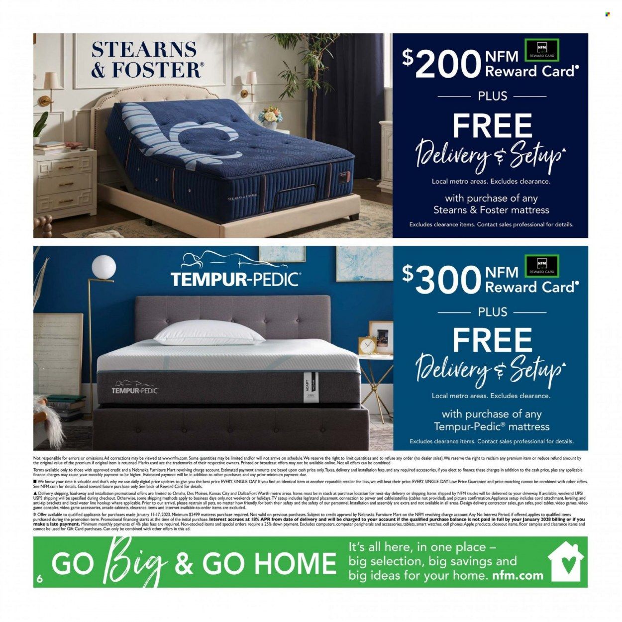 Nebraska Furniture Mart (IA, KS, NE, TX) Weekly Ad Flyer Specials January 11 to January 17, 2023