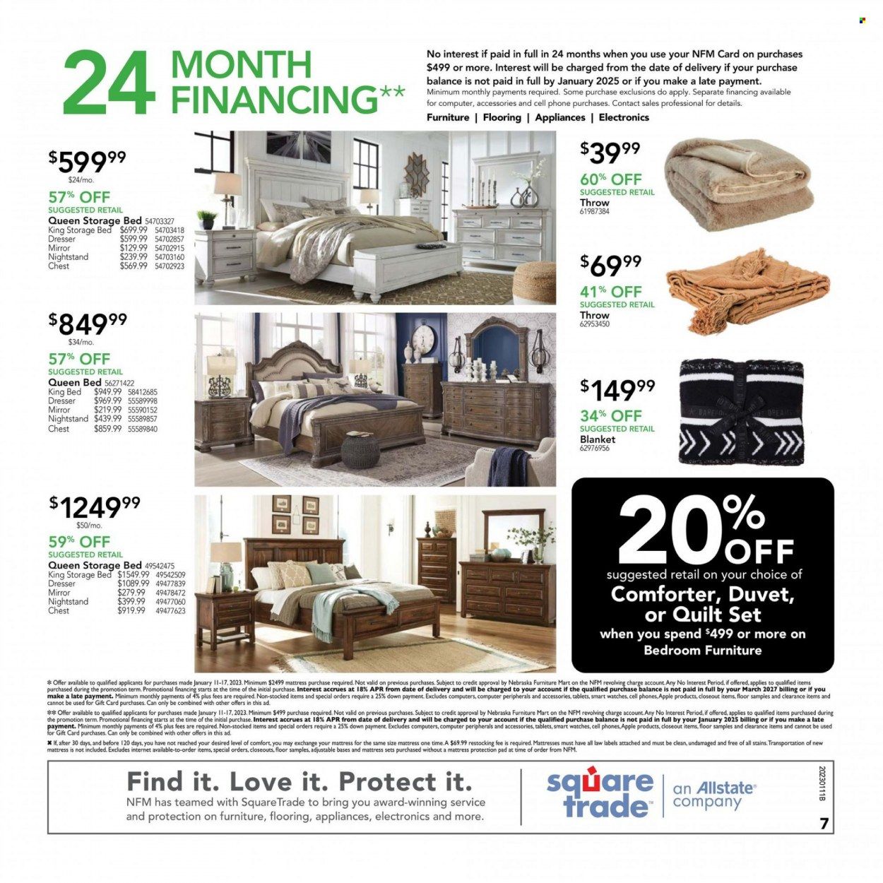 Nebraska Furniture Mart (IA, KS, NE, TX) Weekly Ad Flyer Specials January 11 to January 17, 2023