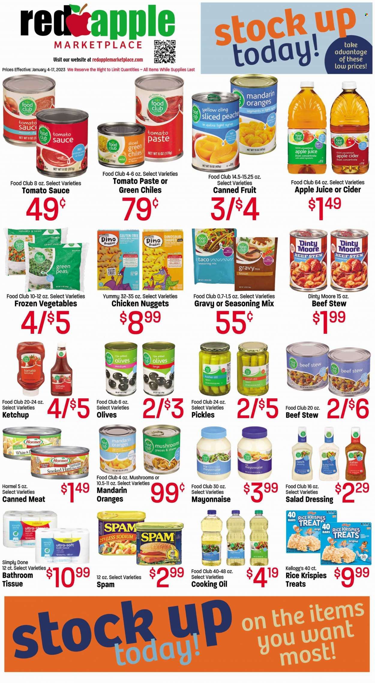 Red Apple Marketplace (OR) Weekly Ad Flyer Specials January 4 to January 17, 2023