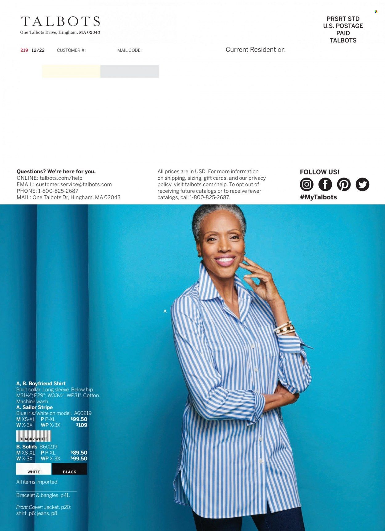 Talbots Weekly Ad Flyer Specials January 1 to January 31, 2023