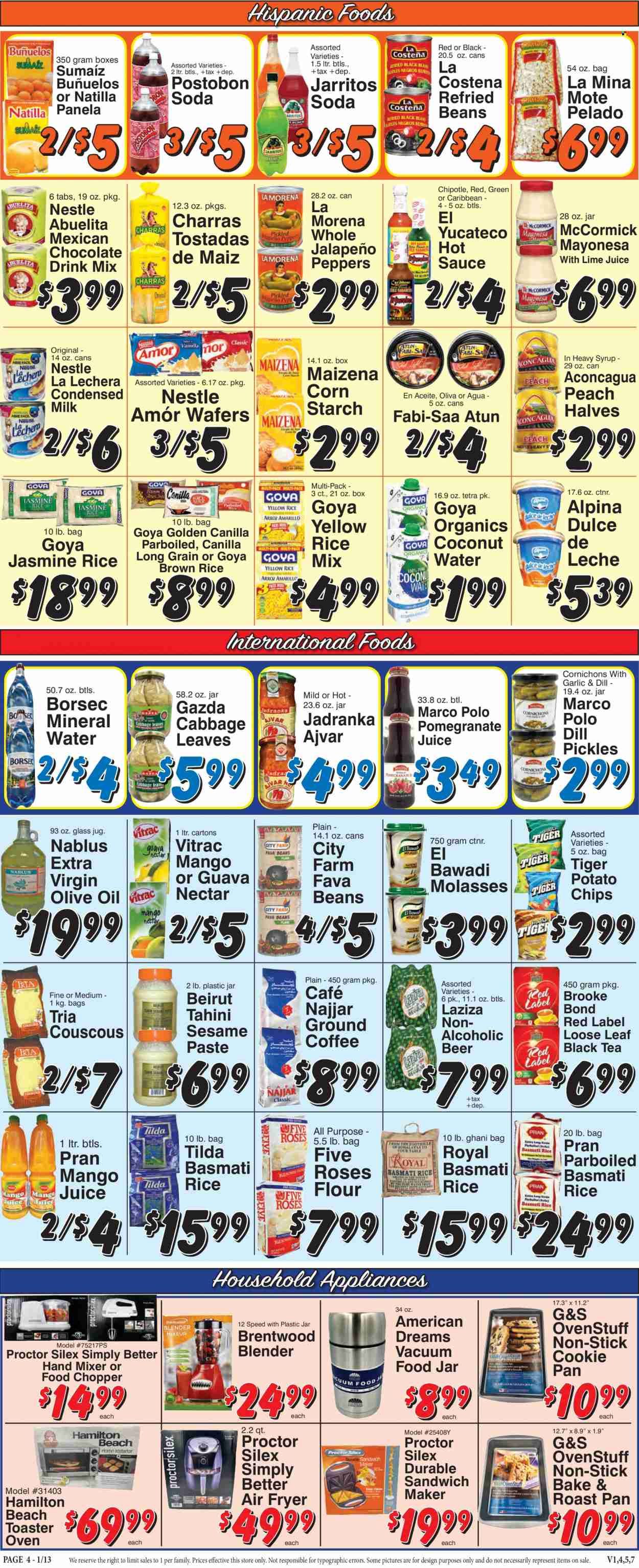 Trade Fair Supermarket (NY) Weekly Ad Flyer Specials January 13 to January 19, 2023