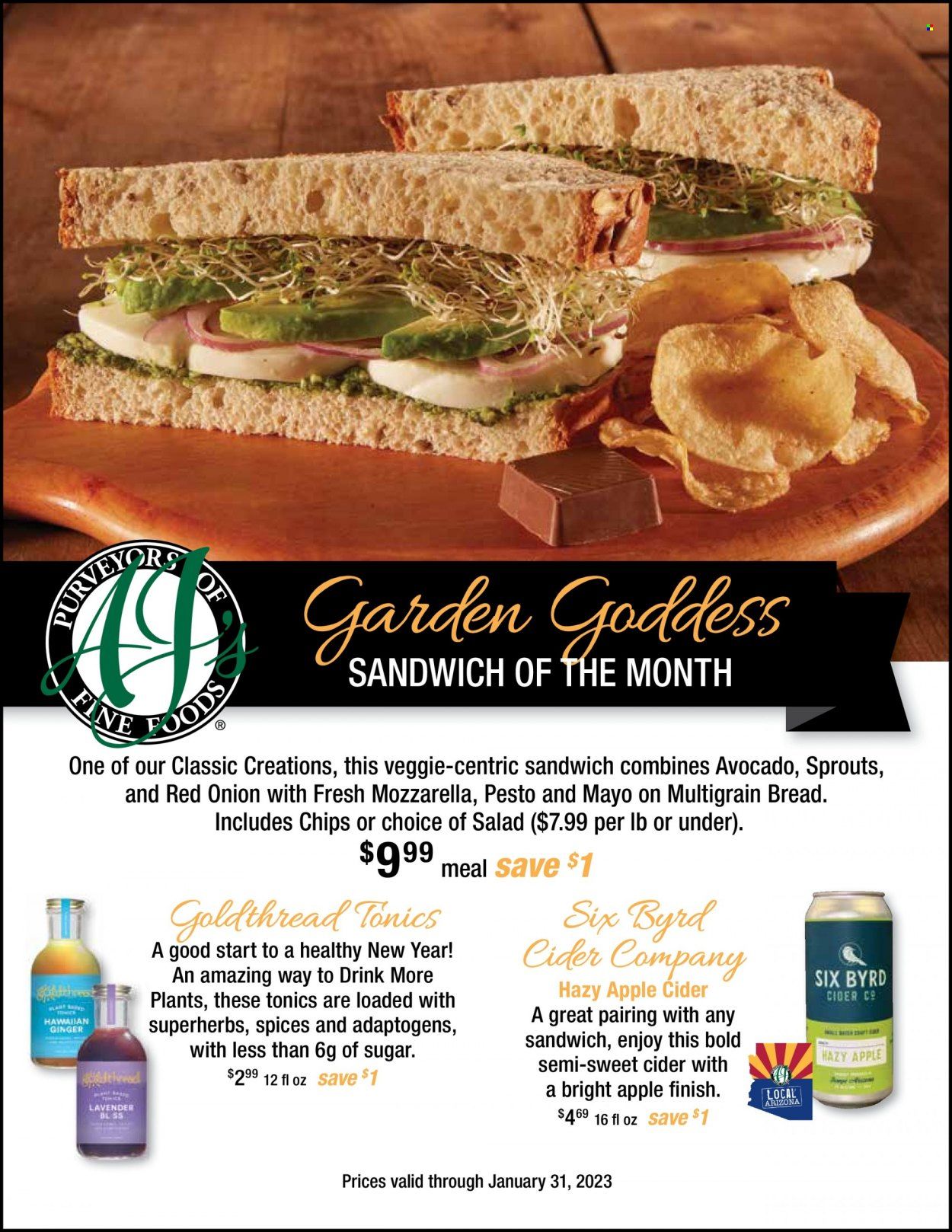AJ's Fine Foods (AZ) Weekly Ad Flyer Specials January 1 to January 31, 2023