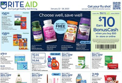 RITE AID Weekly Ad Flyer Specials January 22 to January 28, 2023