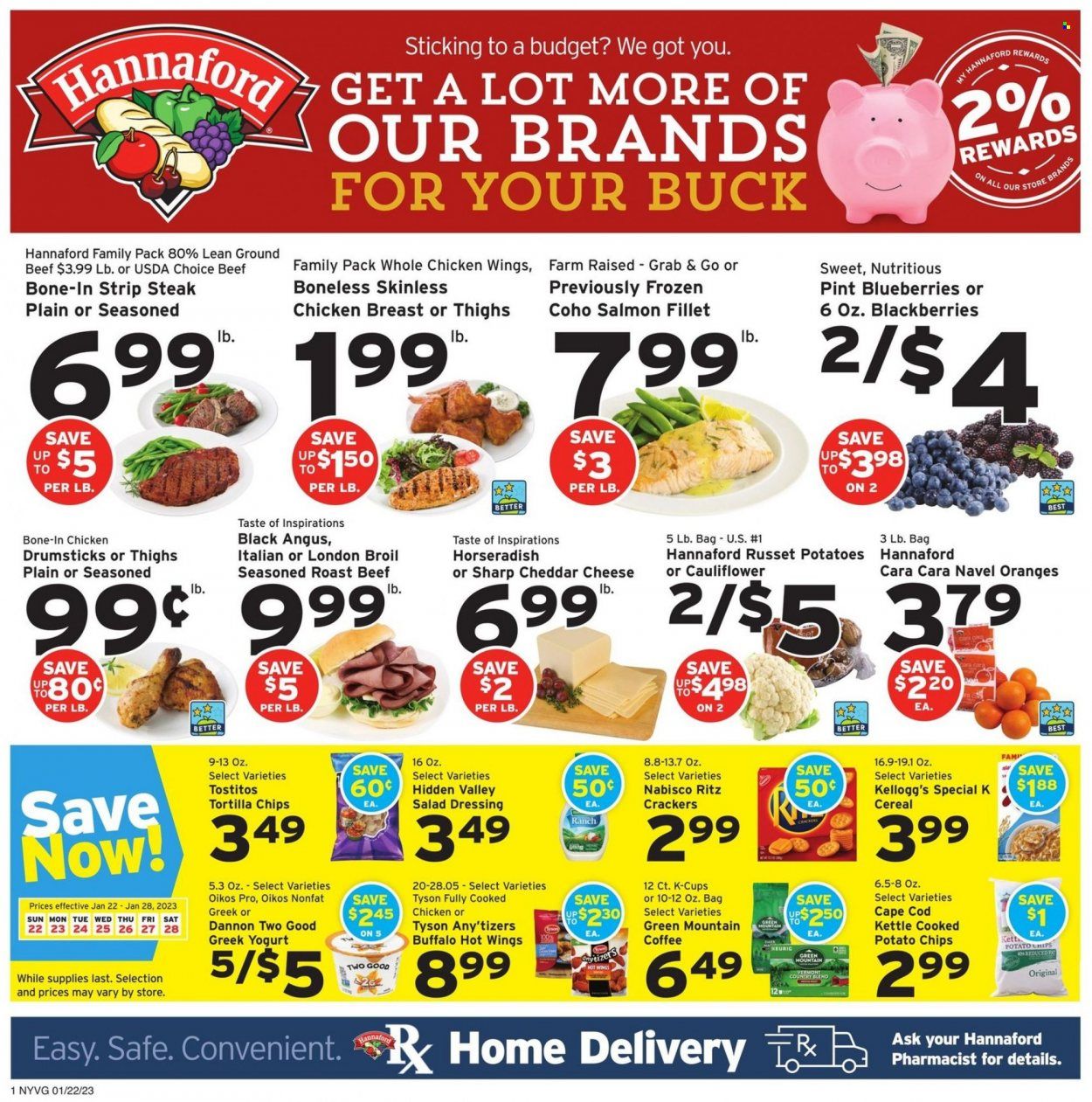 Hannaford (NY) Weekly Ad Flyer Specials January 22 to January 28, 2023