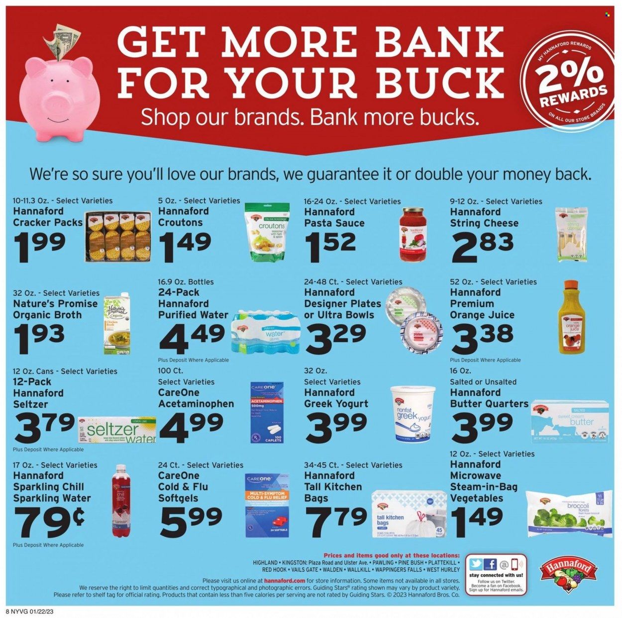 Hannaford (NY) Weekly Ad Flyer Specials January 22 to January 28, 2023