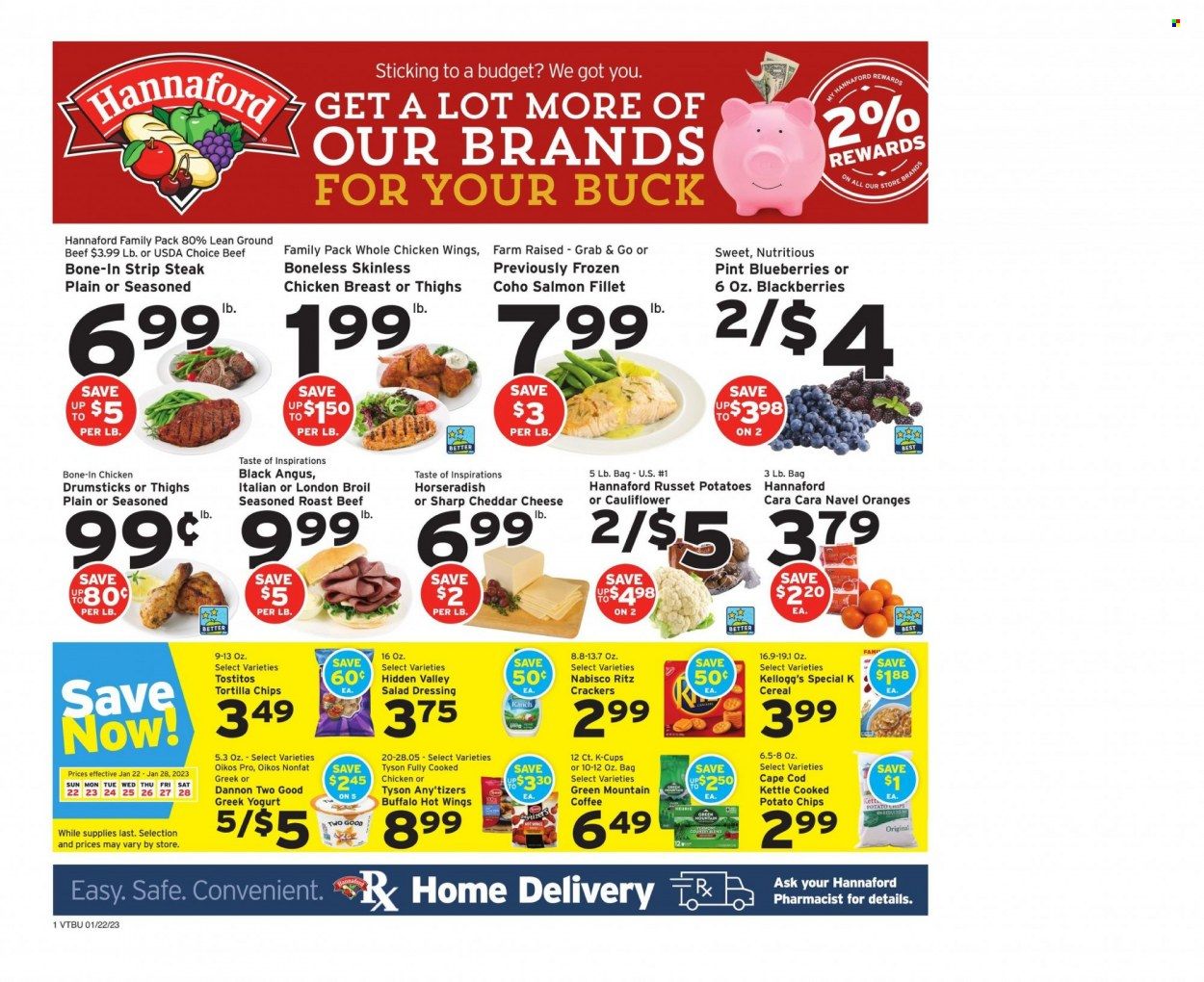 Hannaford (VT) Weekly Ad Flyer Specials January 22 to January 28, 2023