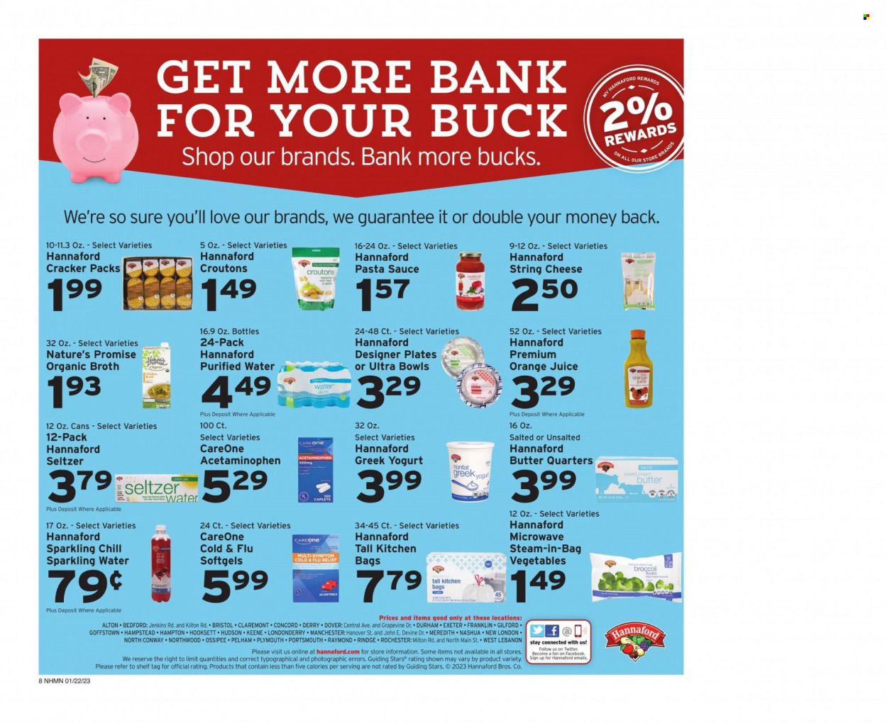 Hannaford (NH) Weekly Ad Flyer Specials January 22 to January 28, 2023