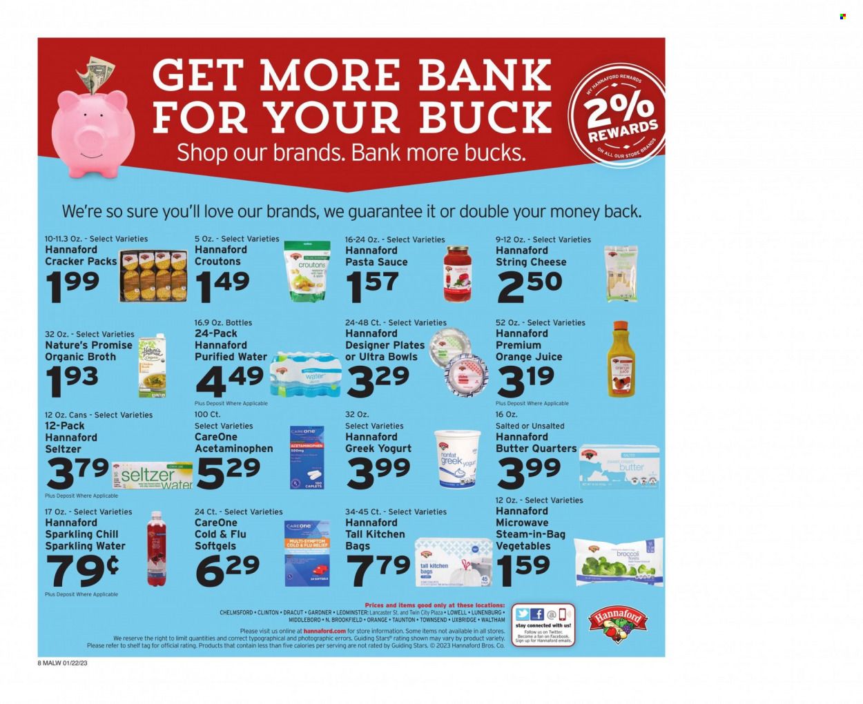 Hannaford (MA) Weekly Ad Flyer Specials January 22 to January 28, 2023