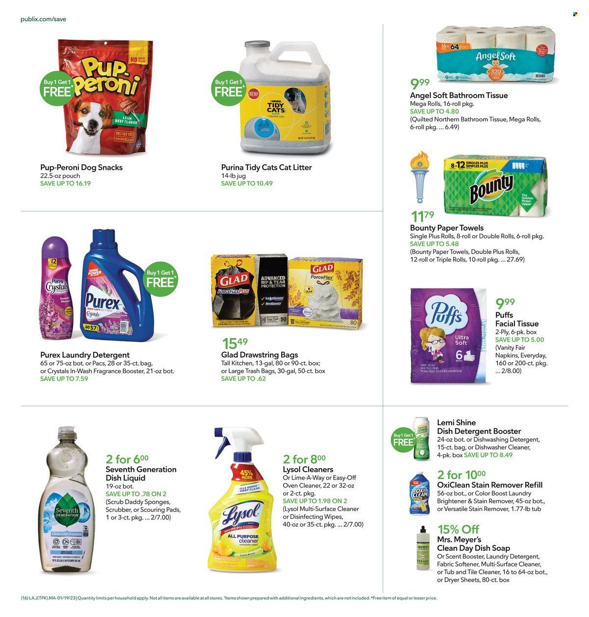 Publix (AL, FL, GA, NC, SC, TN) Weekly Ad Flyer Specials January 19 to January 25, 2023