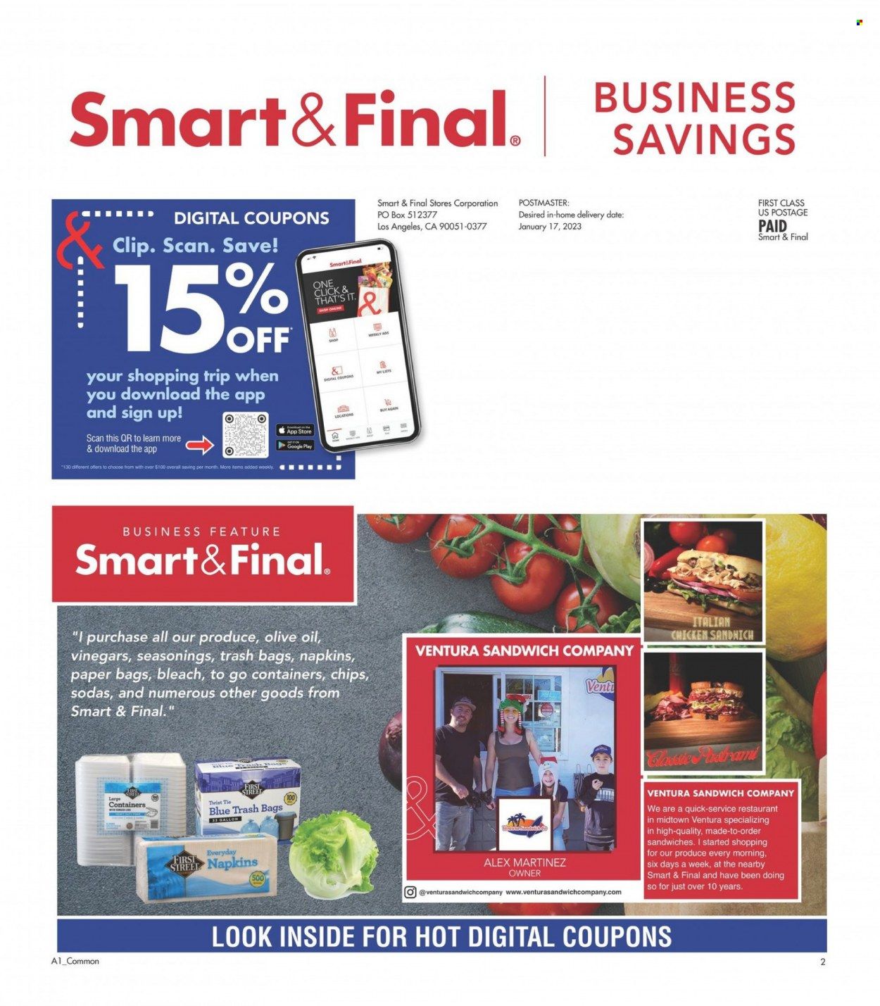 Smart & Final (AZ, CA) Weekly Ad Flyer Specials January 18 to January 31, 2023