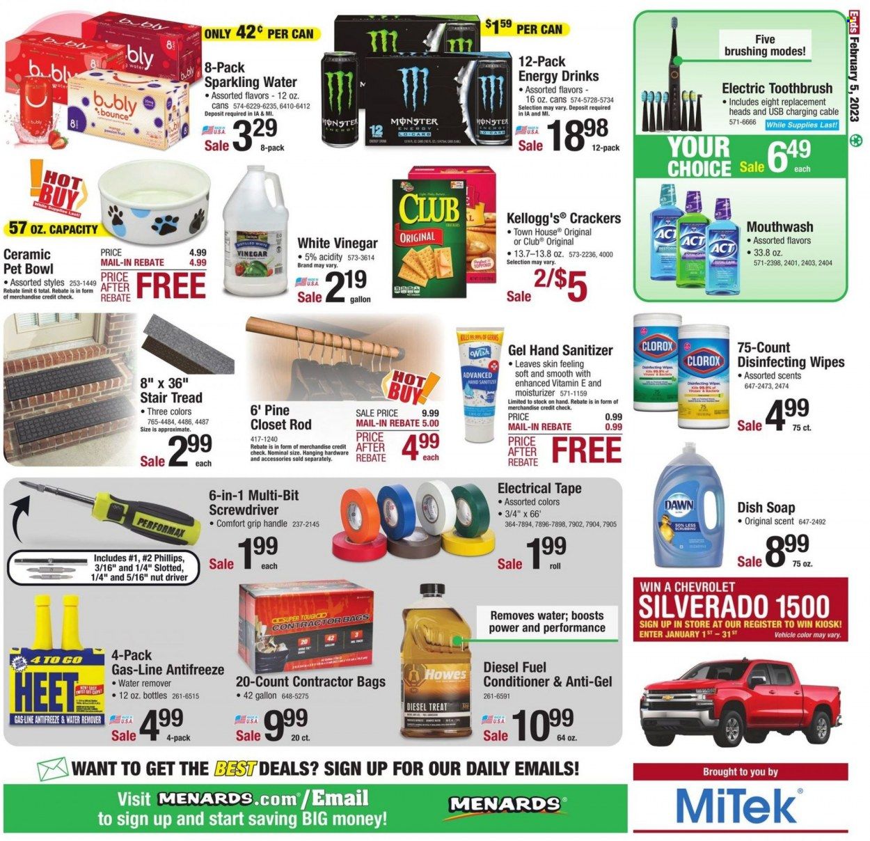 Menards Weekly Ad Flyer Specials January 19 to February 5, 2023