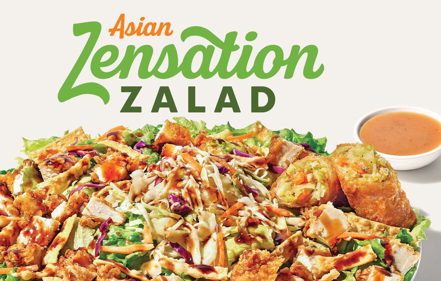 Zaxby’s Updates their Menu with the Returning Asian Zensation Zalad Featuring a Veggie Eggroll Zaxby’s Updates their Menu with the Returning Asian Zensation Zalad Featuring a Veggie Eggroll