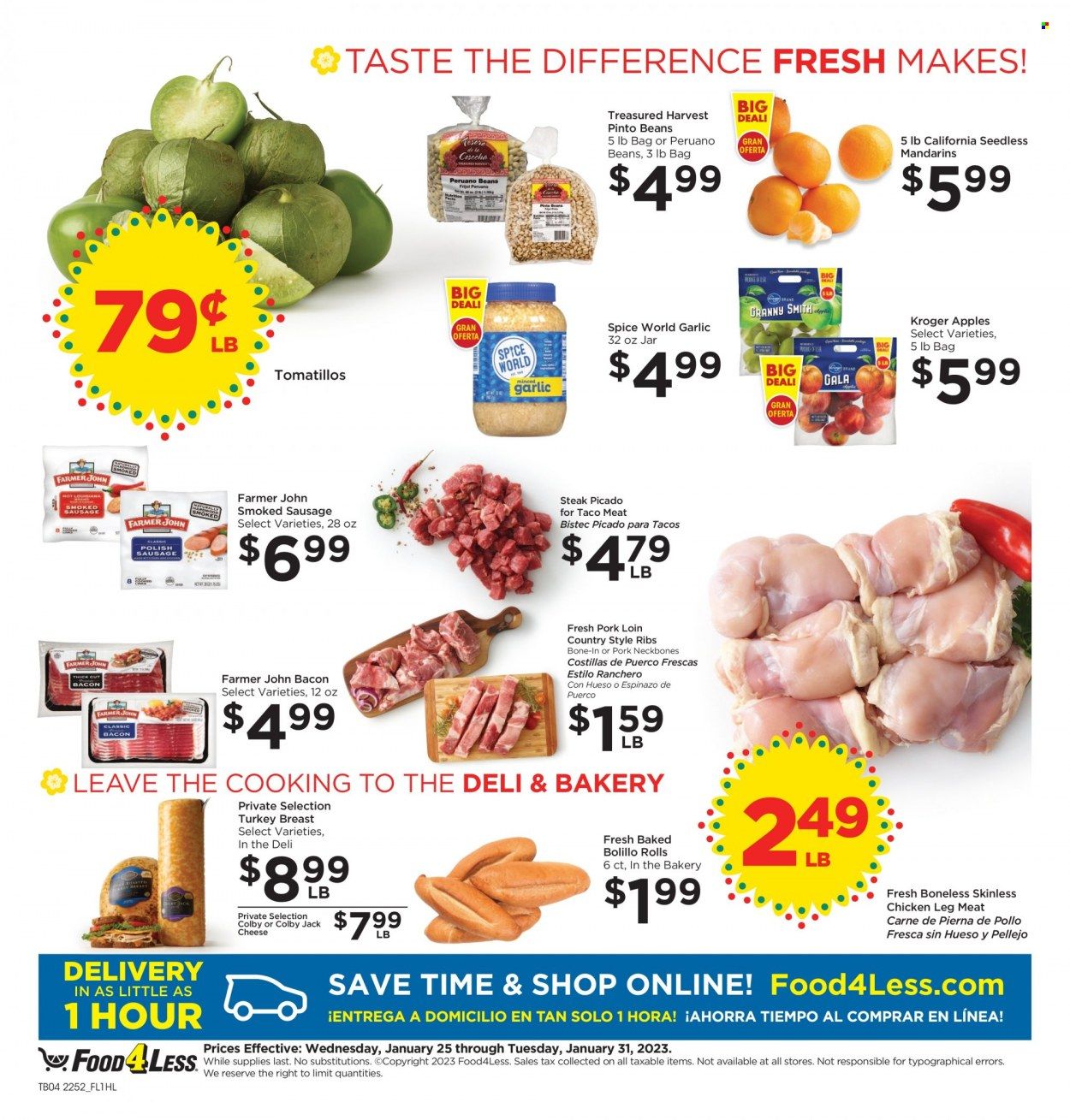 Food 4 Less (CA) Weekly Ad Flyer Specials January 25 to January 31, 2023