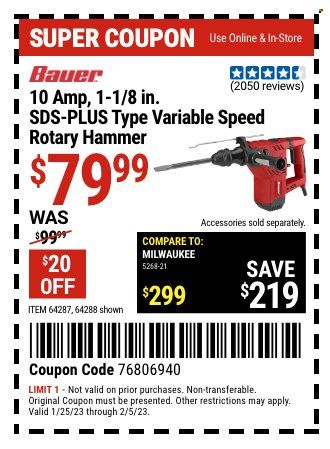 Harbor Freight Weekly Ad Flyer Specials January 25 to February 5, 2023